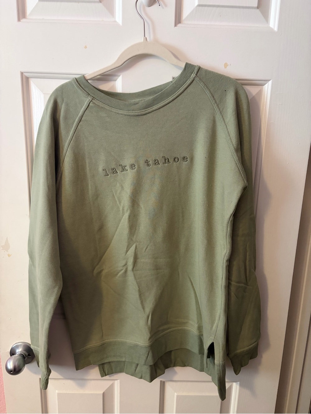 Quiksilver Olive Green 'Lake Tahoe' Crewneck Sweatshirt